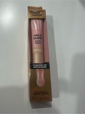 e.l.f. Halo Glow Beauty Wand Highlight in Champagne Campaign - Pink & Gold
